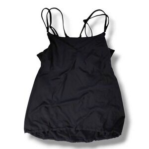 Athleta‎ Tankini Top Sz Small Swimwear Black Support Athleticore Sports Gothcore
